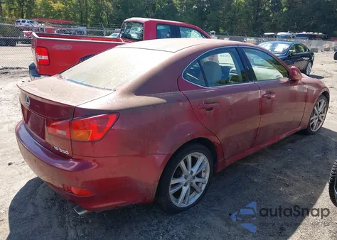 2006 Lexus Is 350 z USA, uszkodzony, nr VIN JTHBE262262005405